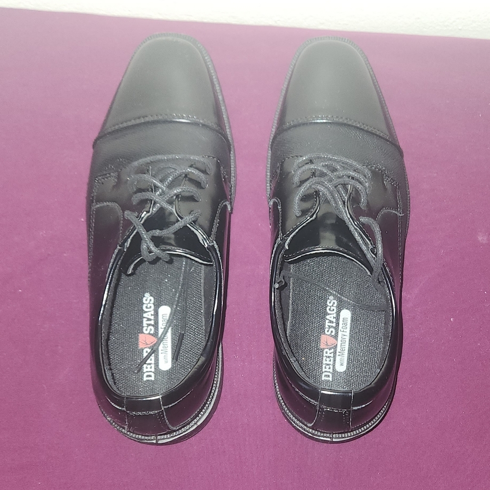 Boys Black Deer Stags Titus Jr. W/ Memory Foam Size 4.5 - Picture 2 of 7